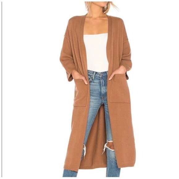Lovers + Friends Women's Half Sleeve Open Front Long Cardigan - Small - Picture 2 of 14